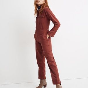 Madewell Straight Leg Coverall Jumpsuit size Medium.